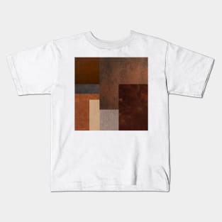 ART leather brown collage Kids T-Shirt